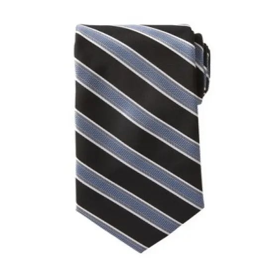 KS Signature by KingSize Men's Big & Tall  Classic Stripe Tie Necktie image {15}
