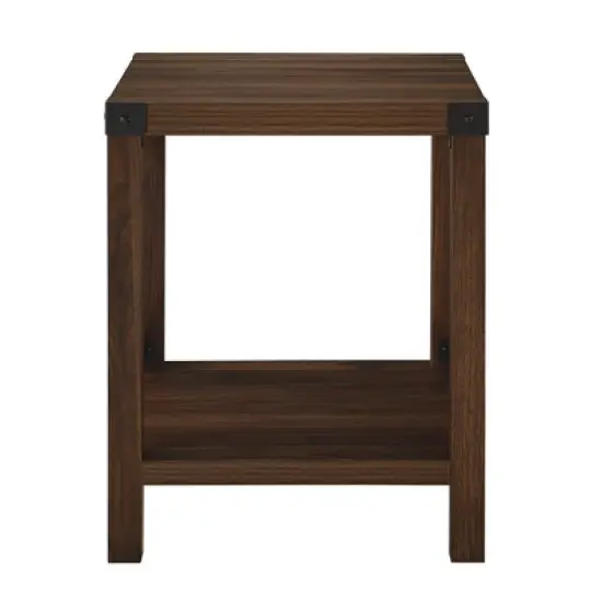 Sophie Rustic Industrial X Frame Side Table - Saracina Home image {2}