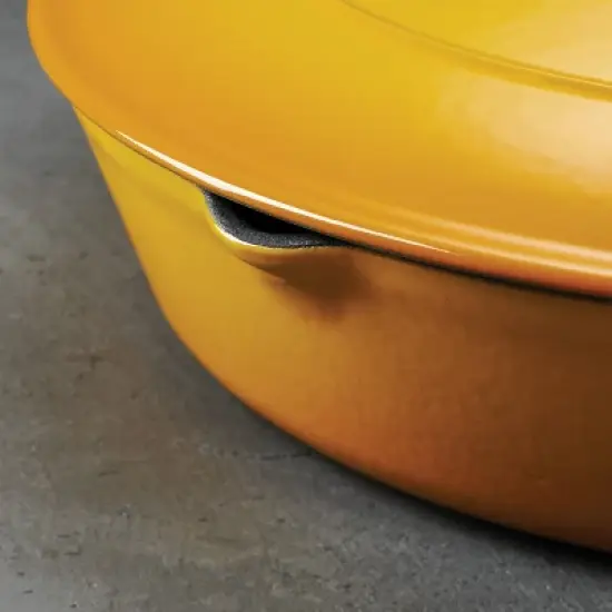 Tramontina 4qt Enameled Cast Iron Covered Braiser - Sunrise image {4}