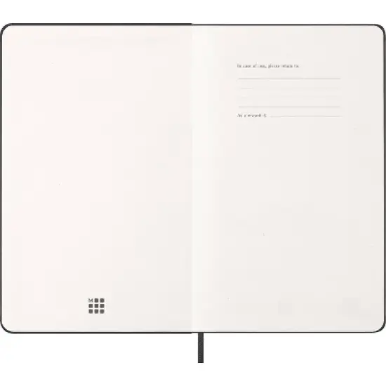 Moleskine 5"x8.25" 12 Months 2026 12 Months Weekly Notebook Large Black Hard image {2}