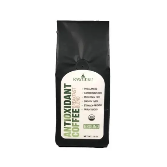 RawGuru Organic Antioxidant Coffee Breakfast Blend | 12oz image {8}