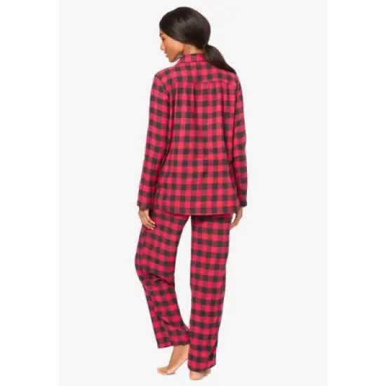 Dreams & Co. Classic Flannel Pajama Set image {2}