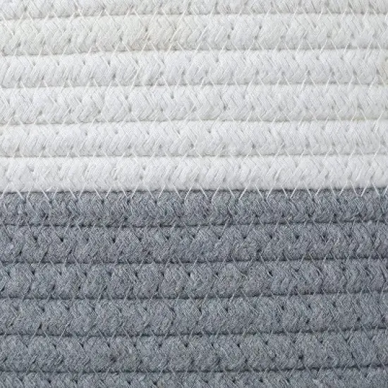 Midlee White & Grey Triangle Toys Basket image {5}