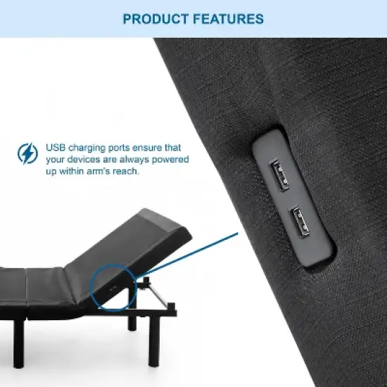 Serene Programable Positions with Adjustable Bed Frame - HOMES: Inside + Out image {3}