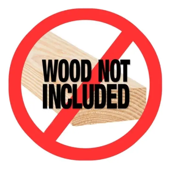 EZBUILDER 7 x 8 Foot Peak Roof Storage Shed Garage Barn DIY EZ Framing Kit with 24 Galvanized Steel Angles and 12 Base Plates (No Wood Included) image {2}