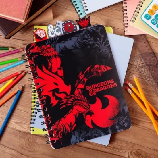 Inkology, LLC Dungeons & Dragons Monsters 4-Tab Spiral Notebook With 160 Dotted Sheets image {7}