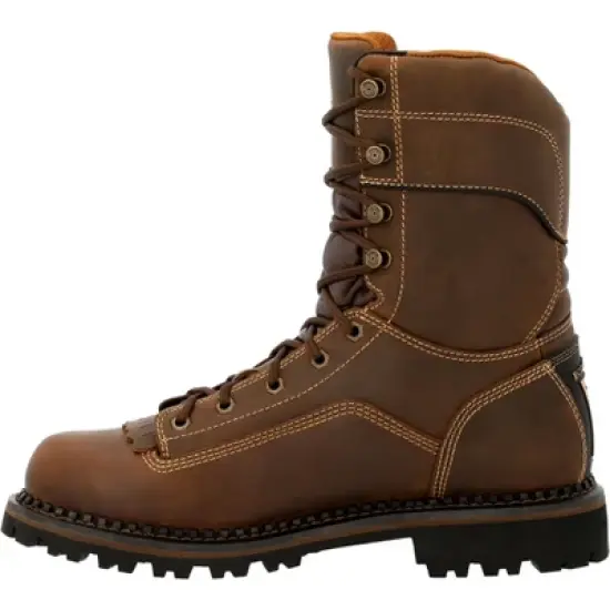 Men's Georgia Boot AMP LT Low Heel Logger Composite Toe Waterproof Work Boot image {4}