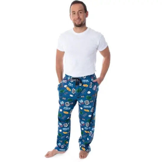 Seinfeld TV Series Men's Allover Themed Pattern Adult Sleep Pajama Pants image {3}