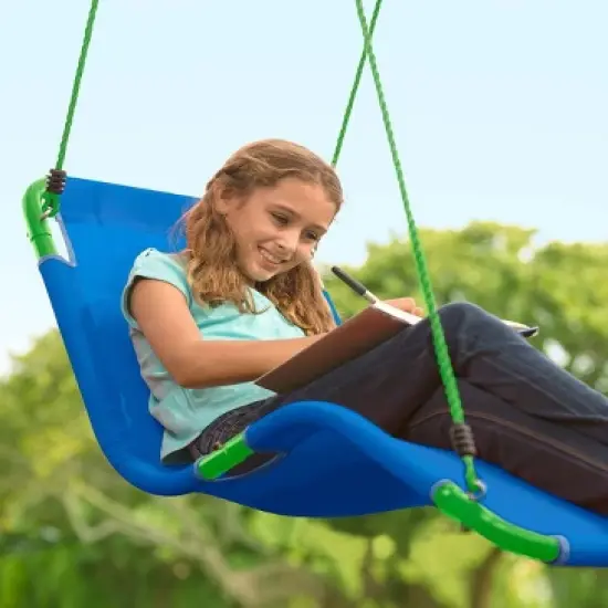 HearthSong Hanging Lounge Chaise Tree Swing for Kids image {5}