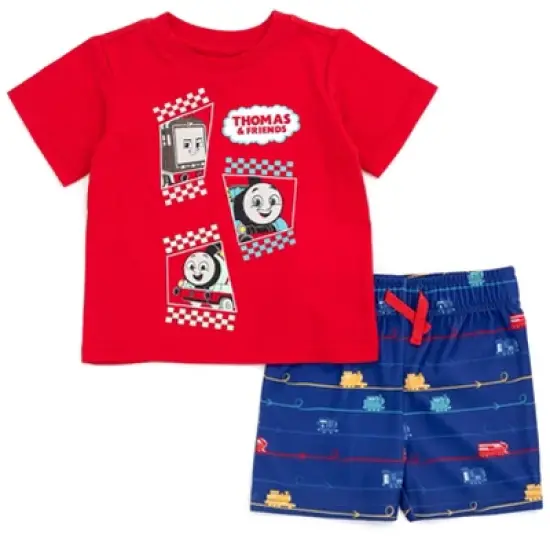 Thomas & Friends Percy T-Shirt and Shorts Outfit Set Infant to Little Kid  image {6}