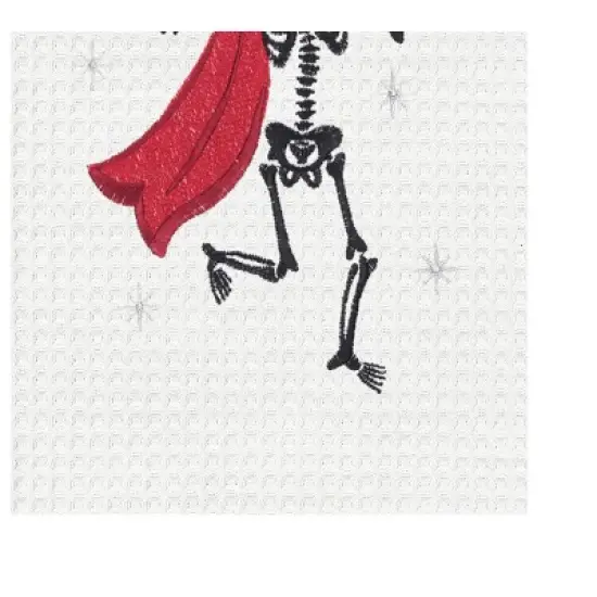 C&F Home Dancing Vampire Halloween Embroidered 100% Cotton Waffle Weave image {2}