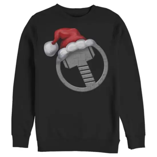 Men's Marvel Christmas Santa Thor Hammer Sweatshirt image {2}