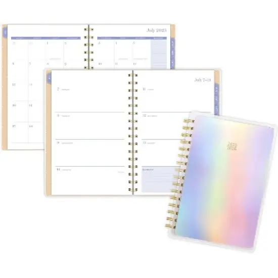 Cambridge 2025-2026 Weekly/Monthly Small Rainbow Skies Planner image {1}
