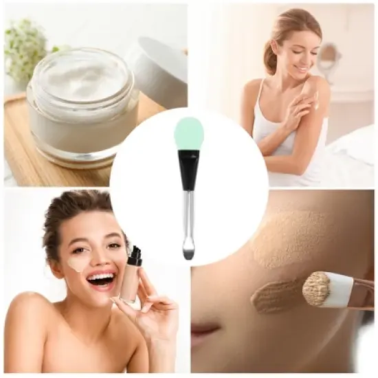 Unique Bargains Durable Rhombus Stripe Facial Mask Brush 1 Pc image {4}