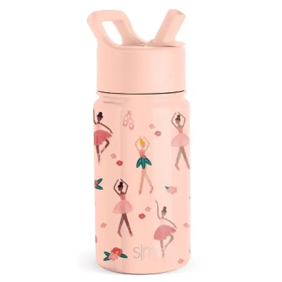 14oz Stainless Steel Summit Kids Water Bottle with Straw - Simple Modern image {7}