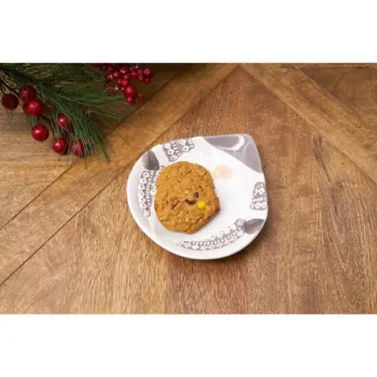Gallerie II Beige Gnome 3D Small Christmas Cookie Plate image {2}