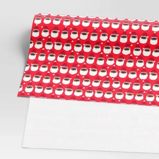 40&rdquo; 125 sq ft Christmas Roll Wrap Santa - Wondershop&trade; image {2}