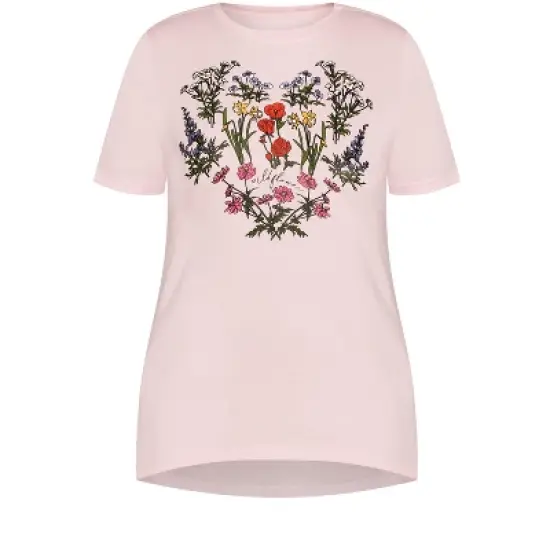 Women's Plus Size Print T-Shirt - blush | EVANS image {2}