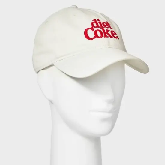 Women's Coca-Cola Diet Coke Cotton Baseball Hat - White image {1}