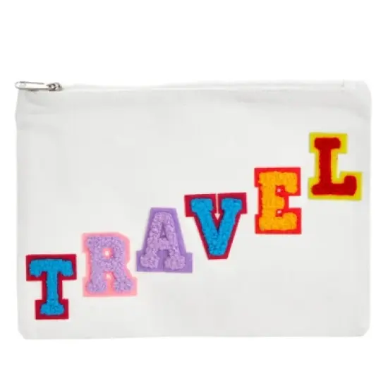 Juvale 12-Pack Bulk Blank Canvas Zipper Pouch Set, 8x6" Pencil Bags with Zipper for Cosmetic & DIY Crafts, Pens, Markers image {5}