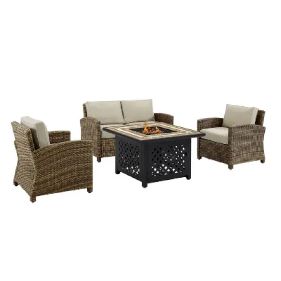 4pc Bradenton Outdoor Steel Fire Pit Set - Crosley
 image {7}
