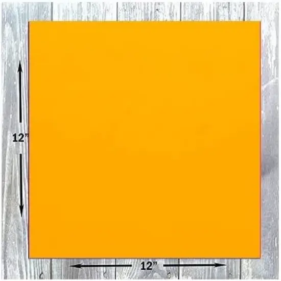Hamilco Colored Scrapbook Cardstock Paper 12x12 Card Stock Paper 65 lb Cover 25 Pack (Sun Gold) image {1}