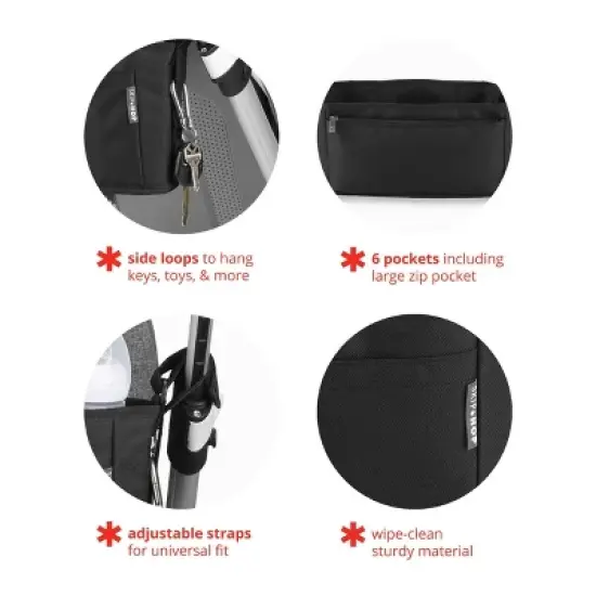 Skip Hop Ultra Stroller Organizer - Black image {4}