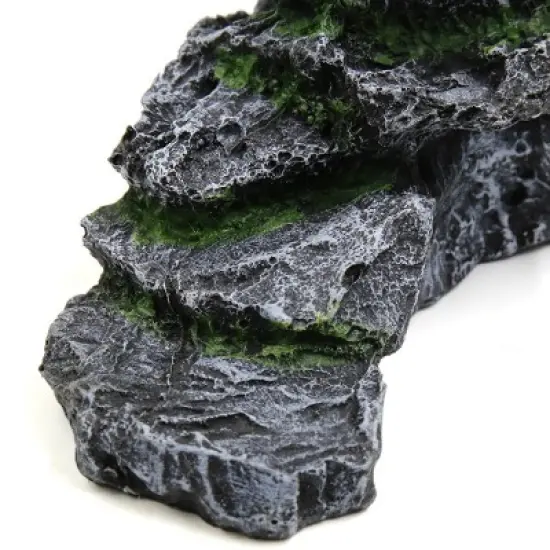 Unique Bargains Resin Aquatic Turtles Climbing Rock Ramp Aquarium Fish Tank Landscape Decor image {4}