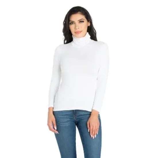 24seven Comfort Apparel Womens Classic Long Sleeve Turtleneck image {9}