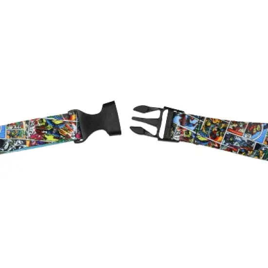 Marvel Lanyard Wristlet Comic Book Pages Wrist Strap Lanyard for Keys with 2" Rubber Keychain image {3}