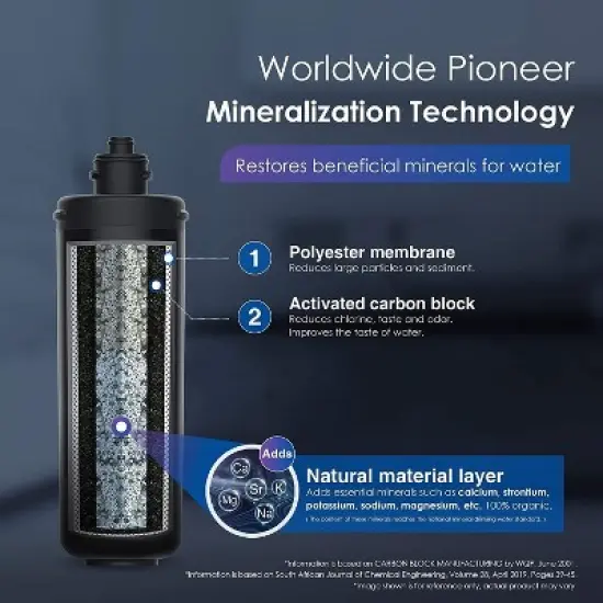 Waterdrop RF10-MZ Replacement Filter Cartridge For 10UB-MZ/10UA/10UB Under Sink Water Filter, 8K Gallons High Capacity image {1}