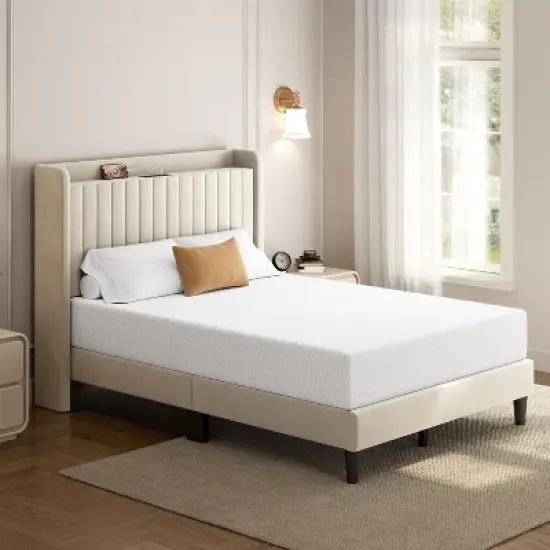 Yaheetech 10" Gel Memory Foam Mattress with Green Tea Scent, Cooling Tech, 3 Foam Layers image {8}