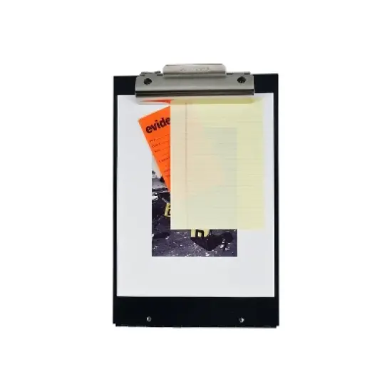 Saunders Cruiser Mate Aluminum Storage Clipboard 1 1/2" Clip 8 1/2 x 12 Sheets Black 21117 image {2}