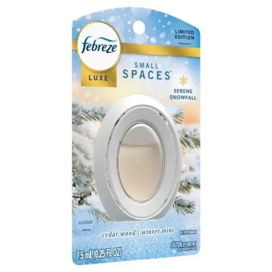 Febreze Luxe Small Spaces Air Freshener - Serene Snowfall - 0.25 fl oz image {9}