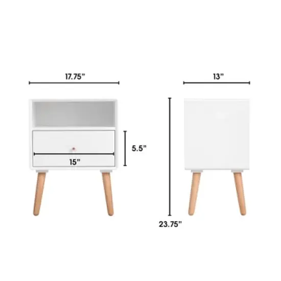 Lilou Side Table White - Adore Decor image {7}