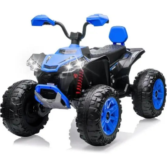 2-Seater Kids ATV Ride-On, 24V Electric Quad 4 Wheeler with 800W Motors, 7Ah Battery, Remote Control, Bluetooth, MP3, USB image {8}