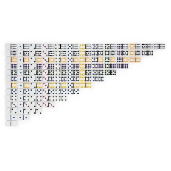 Cardinal Game Gallery Double 12 Color Dot Dominoes image {2}