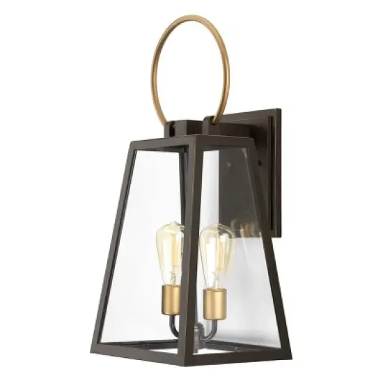 Urban Ambiance Luxury Modern Farmhouse Outdoor Wall Light,  23.625"H x 11.25"W,  Olde Bronze Finish, UHP1000 image {6}