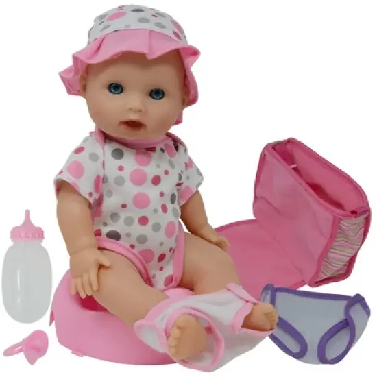 The New York Doll Collection 12 Inch Drink and Wet Potty Training Baby Doll image {12}