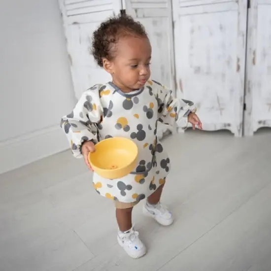 Disney Mickey Mouse Water-Resistant Polyester Long-Sleeve Coverall Bib image {8}