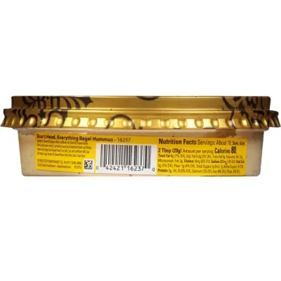 Boar's Head Everything Bagel Hummus - 10oz image {1}