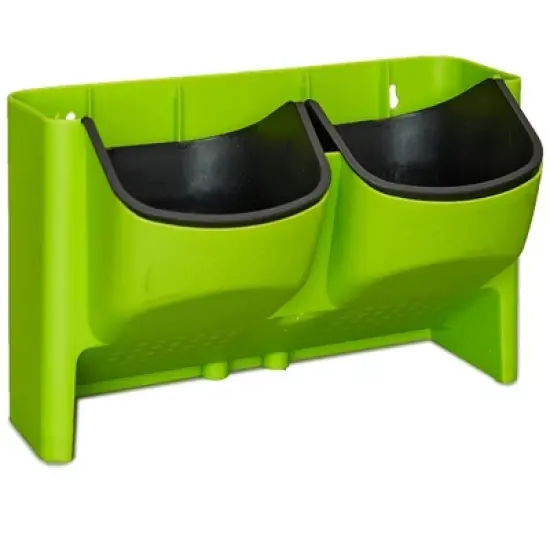 The Lakeside Collection Double Wall Planter for Vertical Gardens, Living Walls - Indoor/Outdoor image {6}