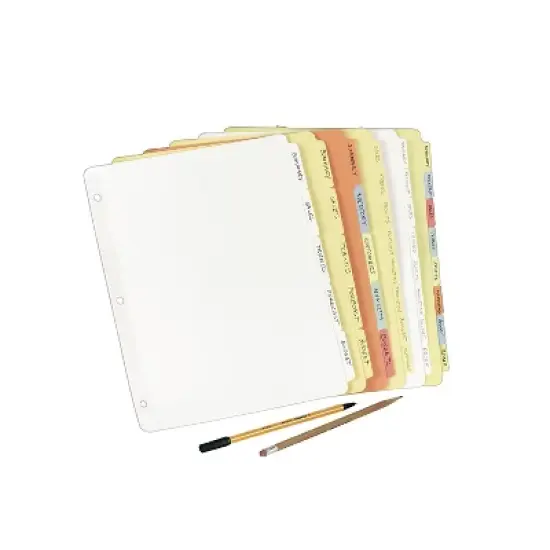 Avery Write-On Plain-Tab Dividers 5-Tab Letter 36 Sets 11501 image {3}