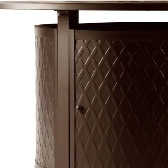 Oakland Living Aluminum Round 44" Patio Dining Table image {5}