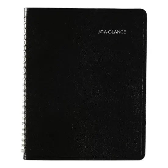 DayMinder Open-Schedule Weekly Appointment Book, 8.75 x 7, Black Cover, 12-Month (Jan to Dec): 2026 image {1}