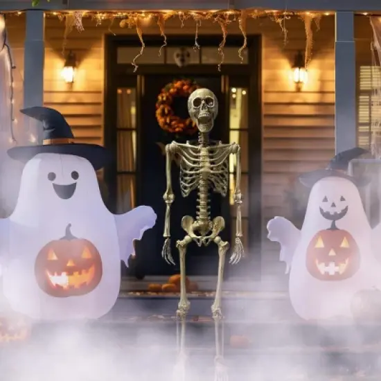 Studio Halloween, LLC Deluxe 5 Foot Poseable Skeleton Halloween Decoration image {2}