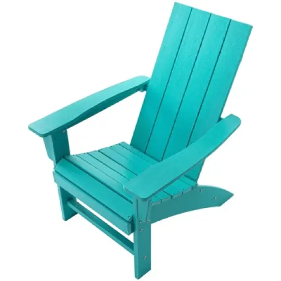 GARPROVM Cozy HDPE Adirondack Chair Weather-Resistant Outdoor Patio Chair image {12}