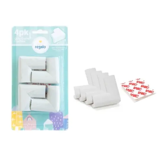 Regalo Home Safety Gray Corner Cushion Large - 4pk image {4}