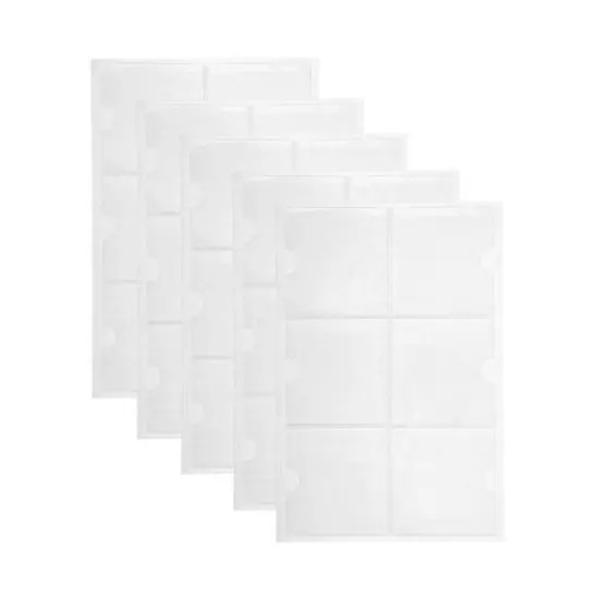 Adhesive Index Card Pocket 4.13"x4.13" Clear 30 Pcs image {6}