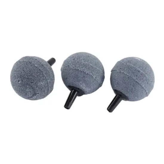 Unique Bargains Round Ball Shape Air Stone Gray for Aquarium Fish Tank 1.2" Dia 3 Pcs image {2}